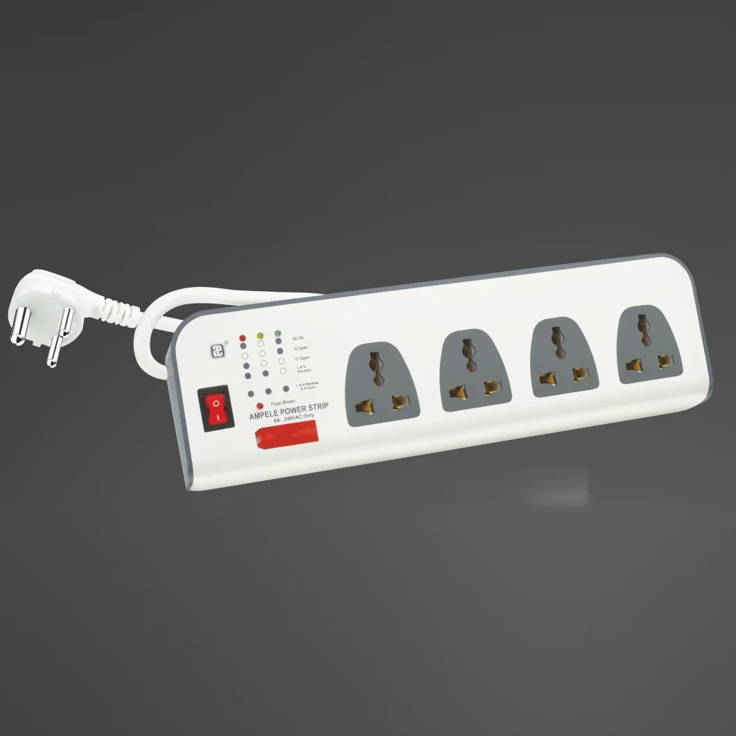 Ampele Royal 4×1 Power Strip 1.5 Mtr (PS-752)